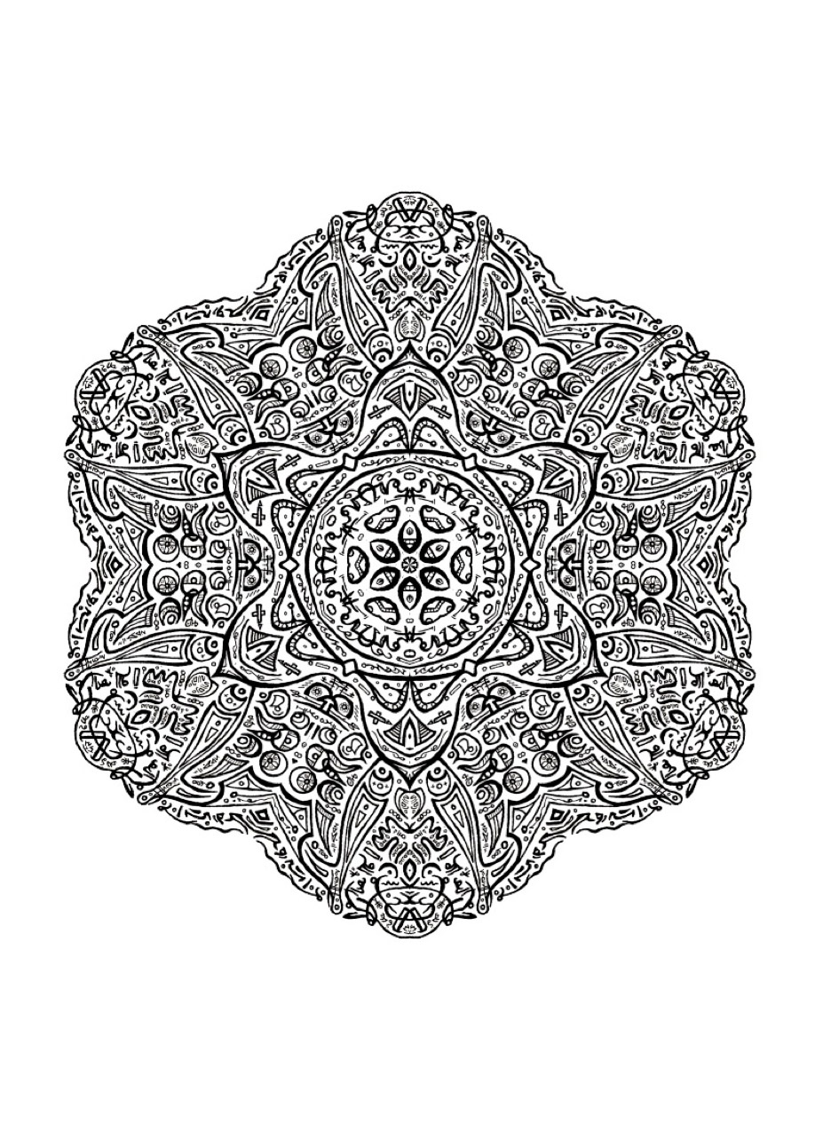 Zen & Anti-stress Mandalas : Mandala to color zen relax free - 13